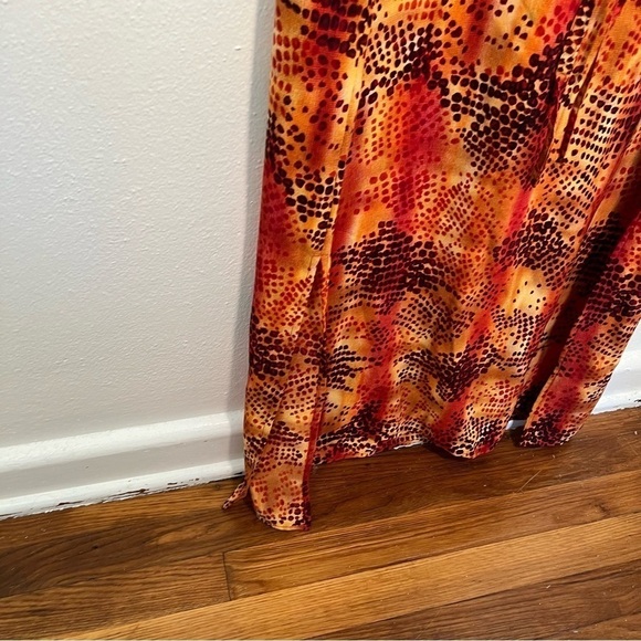 Mlle Gabrielle Sleeveless Maxi Dress Orange - Picture 10 of 11